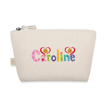 Nom de Caroline personnalisé - Trousse biologique - nature - Devant