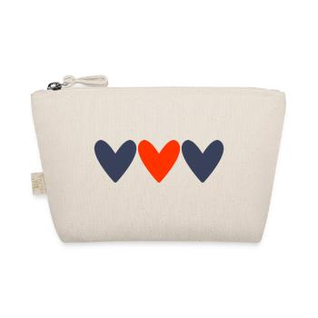 JUST MARRIED. Bachelorette party. VALENTINE'S DAY. COUPLE - Organic Pouch - nature - Front