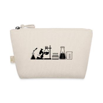 Laboratoire avec bocaux, microscope et tubes - Trousse biologique - nature - Devant