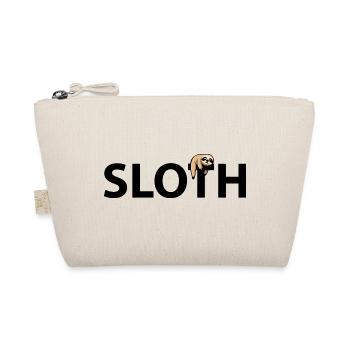 Sloth with lettering - Organic Pouch - nature - Front