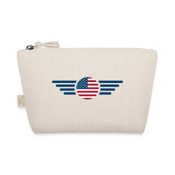 United States USA Style Design T-Shirt - Organic Pouch - nature - Front