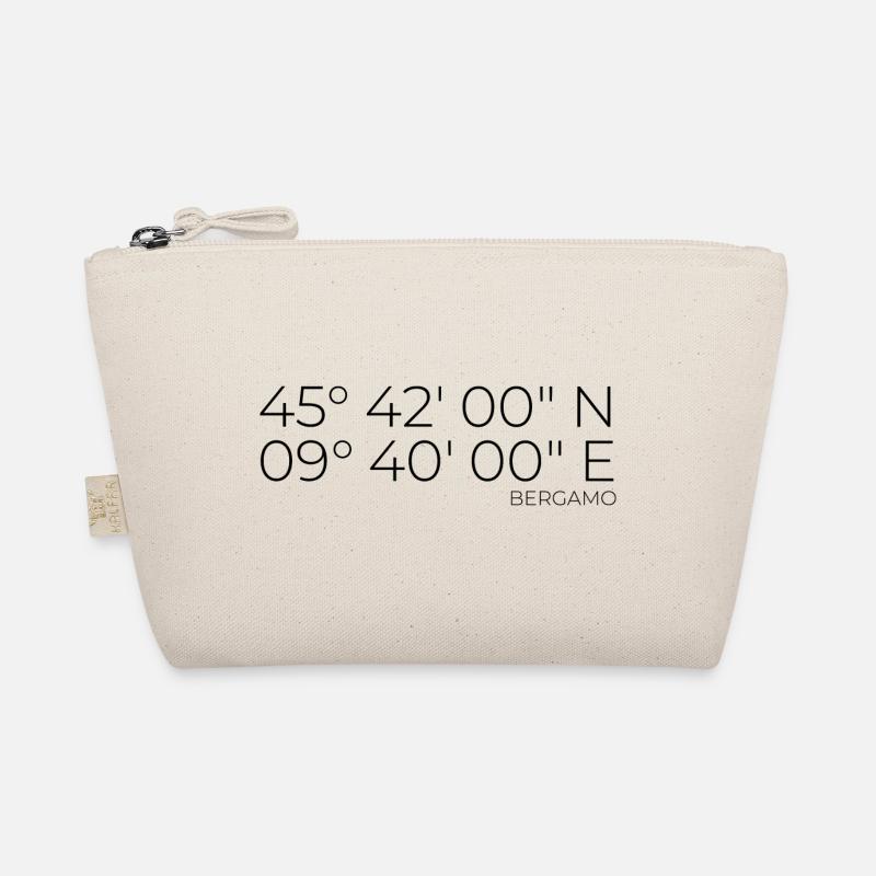 Coordinates Bergamo, Italy Organic Pouch