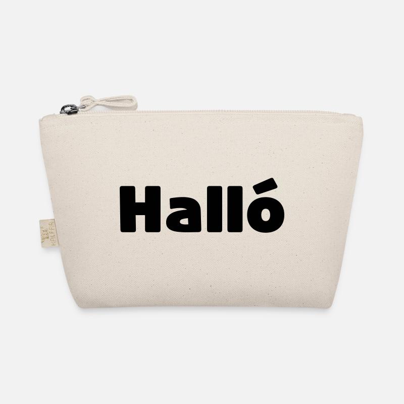 Icelandic Halló { Hello ) Íslenska Language Organic Pouch