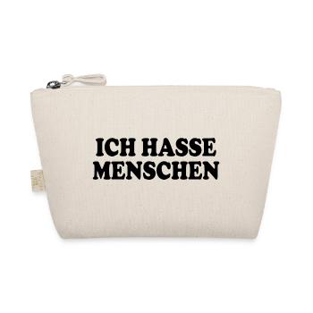 Ich hasse menschen - Bio-Täschchen - Natur - Vorne