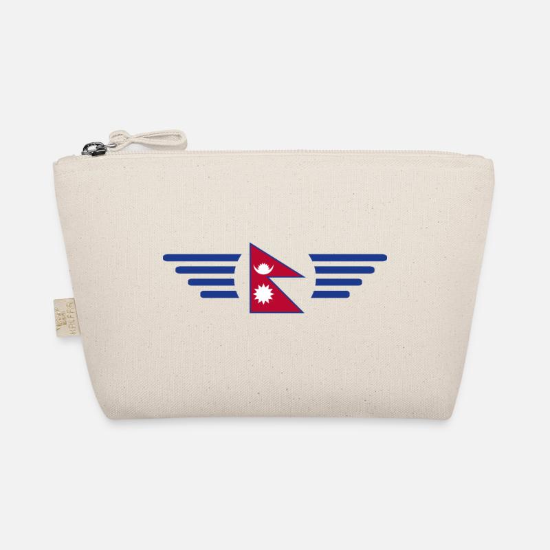 J’aime le Népal, T-shirt design de style élégance Trousse biologique
