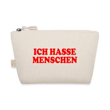 Ich hasse menschen - Bio-Täschchen - Natur - Vorne