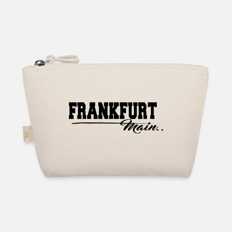 Frankfurt Main Stadt Schriftzug - Bio-Täschchen - Natur