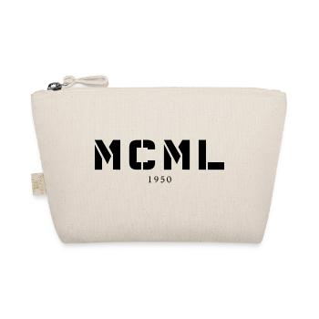Roman numeral year of birth Made in 1950 - Organic Pouch - nature - Front