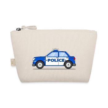 Police Blue and White - Organic Pouch - nature - Front