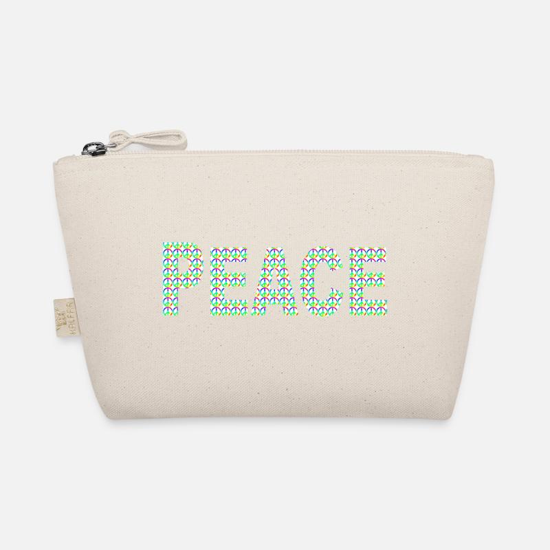 Peace Wort mit Peacezeichen Bio-Täschchen