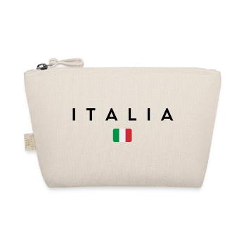 Italienischer Stolz, minimalistisches, elegantes Design - Bio-Täschchen - Natur - Vorne