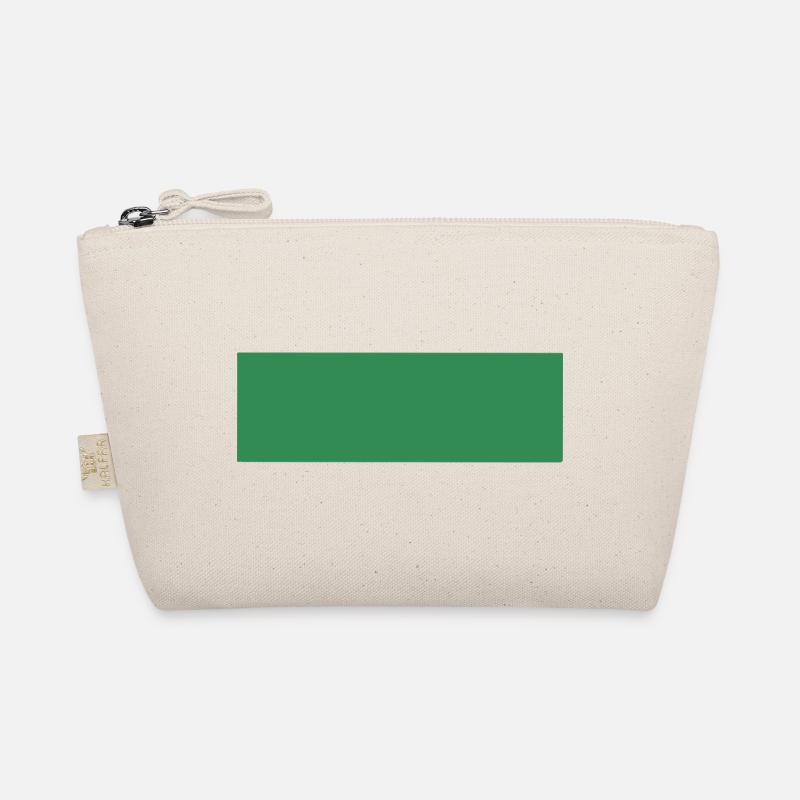 Abstract Green Rectangle Print Organic Pouch