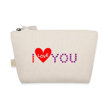 i love you - Organic Pouch - nature - Front