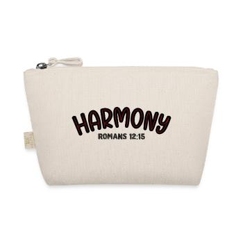 Harmony Red Line Typography - Organic Pouch - nature - Front