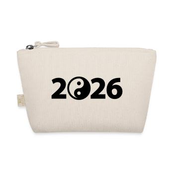 Ying Yang 2026, Harmony 2026, Yoga Symbol 2026 - Organic Pouch - nature - Front