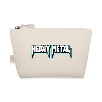 Heavy Metal Neon Umriss 3D-Logo - Bio-Täschchen - Natur - Vorne