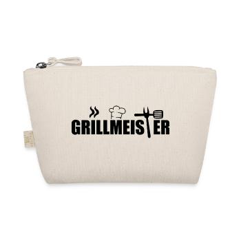 Grillmeister BBQ Chef Icon Motiv Graphic - Bio-Täschchen - Natur - Vorne