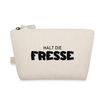 Halt die Fresse - Cooler Spruch - Bio-Täschchen - Natur - Vorne