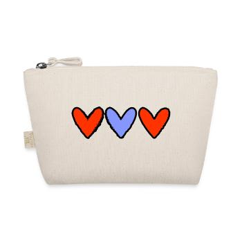 VALENTINE'S DAY. HEART. I LOVE YOU. I LOVE YOU - Organic Pouch - nature - Front