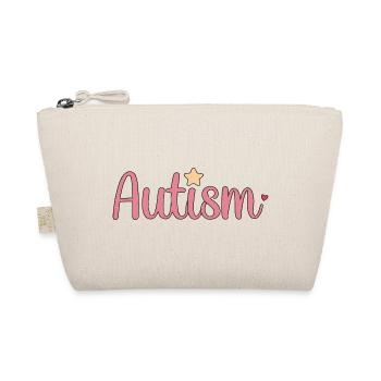 Pink Autism with Star - Organic Pouch - nature - Front