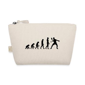 Padel Evolution, From Monkey to Padel Ace - Organic Pouch - nature - Front