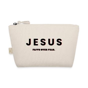 Jésus, la foi avant la peur - Vêtements chrétiens - Trousse biologique - nature - Devant