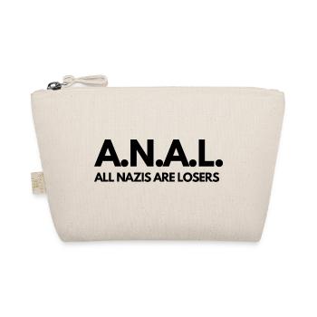 A.N.A.L. All N*zis are Loser! - Organic Pouch - nature - Front