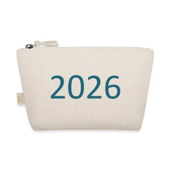 2026 Zahl Jahreszahl - Bio-Täschchen - Natur - Vorne