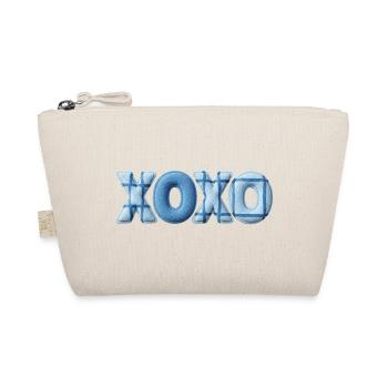 XOXO Patchwork Look mit Stoff Optik - Bio-Täschchen - Natur - Vorne