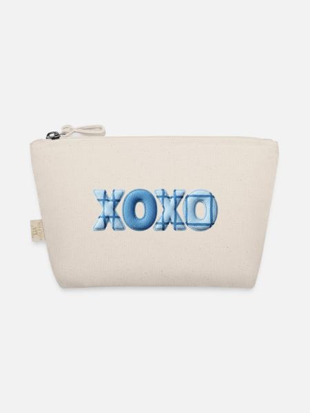 Look patchwork XOXO avec look tissu - Trousse biologique - nature - Devant