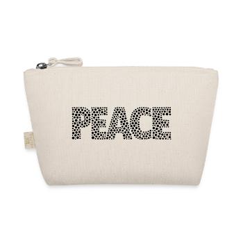 PEACE mit Punkten - Bio-Täschchen - Natur - Vorne