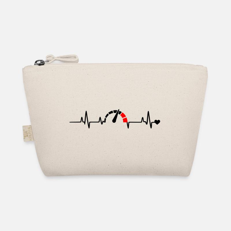 Roter Segmentbogen Logo Muster Bio-Täschchen