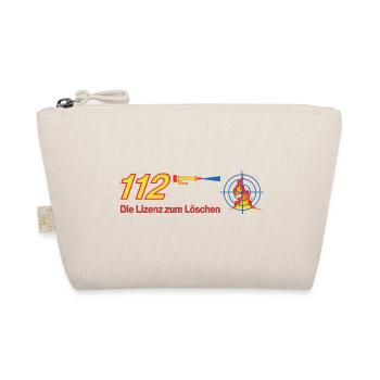 112 Lizenz zum Löschen - Feuerwehr - Bio-Täschchen - Natur - Vorne