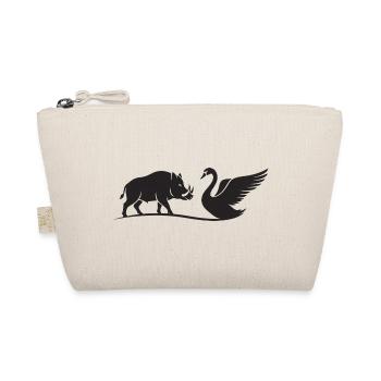 Sanglier et Cygne Silhouettes Noires - Trousse biologique - nature - Devant