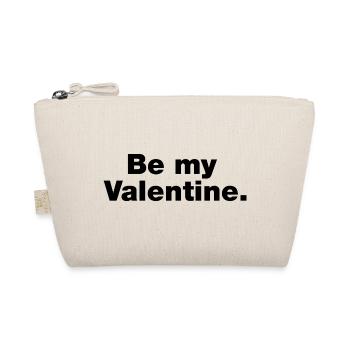Sei mein Valentinstag - Bio-Täschchen - Natur - Vorne