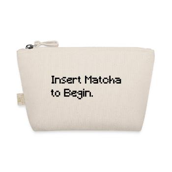 Insérer du matcha pour commencer - Un t-shirt rétro de jeu drôle - Trousse biologique - nature - Devant