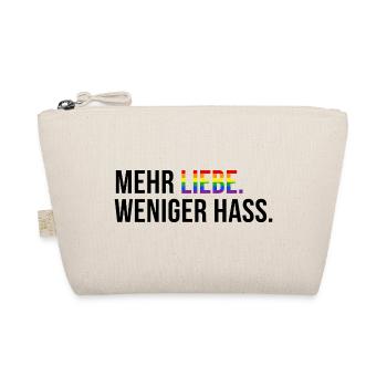6. Peace Spruch Shirt für Human Rights Fans - Bio-Täschchen - Natur - Vorne