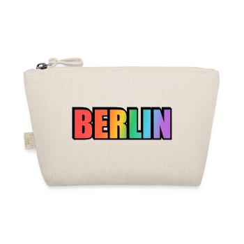 Berlin Rainbow Gradient Letters LGBT - Organic Pouch - nature - Front