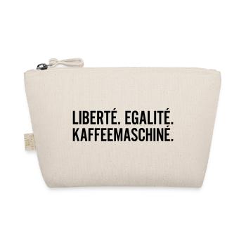 Liberte Egalite Kaffeemaschine Shirt - Bio-Täschchen - Natur - Vorne