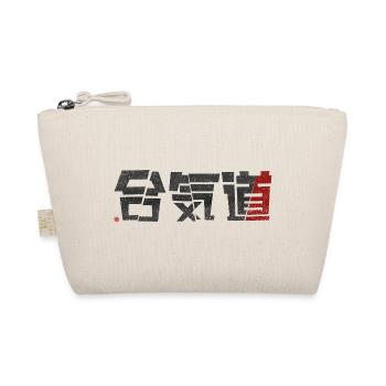 Kanji monochrome tranché d’aïkido avec accent rouge - Trousse biologique - nature - Devant