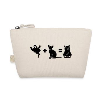 Funny Halloween Dog Ghost - Bio-Täschchen - Natur - Vorne
