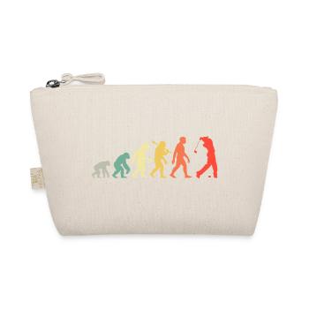 Golf Golfer Evolution für Männer und Jungen Retro - Bio-Täschchen - Natur - Vorne