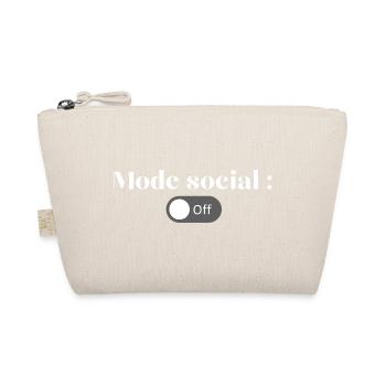Social Off Mode - Organic Pouch - nature - Front