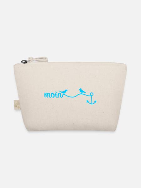 Moin, Möwen und Anker - Bio-Täschchen - Natur