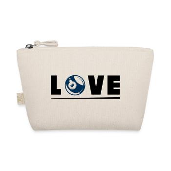 Love Pool 8 Ball Billiards Lover Design - Bio-Täschchen - Natur - Vorne