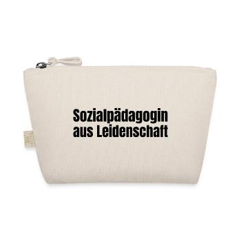 Sozialpädagogin aus Leidenschaft Geschenk - Bio-Täschchen - Natur - Vorne