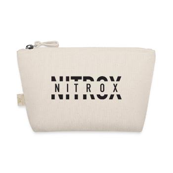 Nitrox Split Text Logo für SCUBA Taucher - Bio-Täschchen - Natur - Vorne