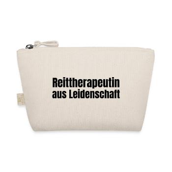 Reittherapeutin aus Leidenschaft Reiten Geschenk - Bio-Täschchen - Natur - Vorne