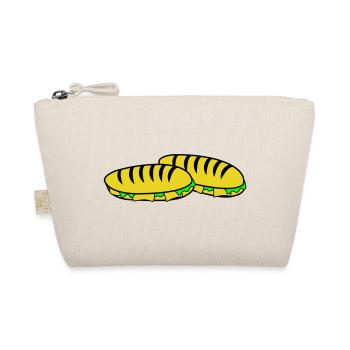 Sandwich Slipper Motiv - Bio-Täschchen - Natur - Vorne