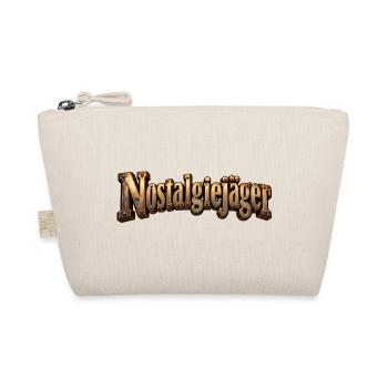 Nostalgiejäger Retro Metallschrift - Bio-Täschchen - Natur - Vorne